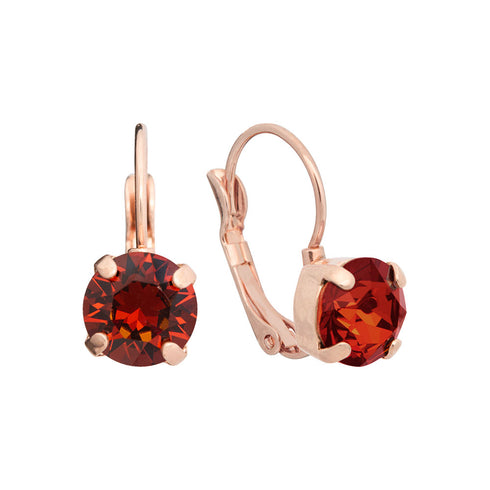 Auskari "Krāšņums II (Smoked Amber)" ar Swarovski™ kristāliem